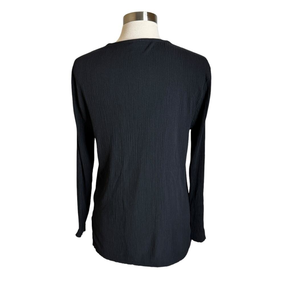 Vintage Jessica Scott Black Button Front Cardigan Women's Size Medium - Picture 2 of 9